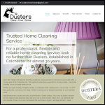 Screen shot of the Dusters Ltd website.