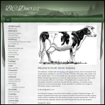 Screen shot of the Dutch Dairies Ltd website.