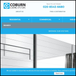 Screen shot of the Coburn Sliding Systems Ltd website.