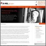 Screen shot of the X-Mil Security website.