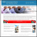 Screen shot of the Diamond Dry Cleaners Ltd website.