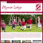 Screen shot of the Manor Lodge School website.