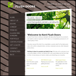 Screen shot of the Kent Flush Doors & Joinery Ltd website.