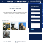 Screen shot of the Southern Lightning Engineers Ltd website.