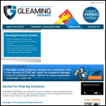 Screen shot of the The Gleaming Cleaning Company Ltd website.