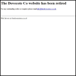 Screen shot of the Dovecote Services Ltd website.