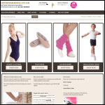 Screen shot of the Express Dance Supply Ltd website.