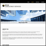 Screen shot of the B.R.M. Consultancy Ltd website.