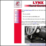 Screen shot of the Lynx Hand Controls Ltd website.