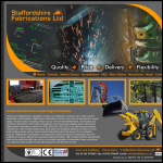 Screen shot of the Staffordshire Fabrications Ltd website.