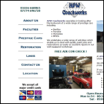 Screen shot of the Apw Coachworks Ltd website.
