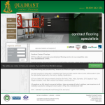 Screen shot of the Quadrant Contract Floorings Ltd website.