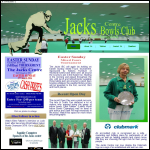 Screen shot of the Jacks Centre Latchingdon Bowls Club website.