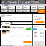 Screen shot of the Miles (Chesham) Ltd website.