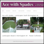 Screen shot of the Ace Fencing Ltd website.