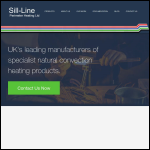 Screen shot of the Sill Line Perimeter Heating Ltd website.