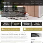 Screen shot of the Designer Kitchens Contracts Ltd website.