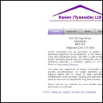 Screen shot of the Haven (Tyneside) Ltd website.