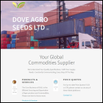Screen shot of the Dove Construction Services Ltd website.
