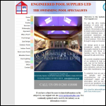 Screen shot of the Engineered Pool Supplies Ltd website.