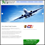Screen shot of the Alliance International Forwarders (UK) Ltd website.