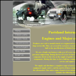 Screen shot of the Partsland Ltd website.
