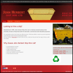 Screen shot of the John Herbert Skip Hire Ltd website.