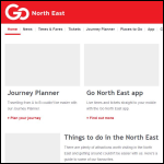 Screen shot of the Go East Ltd website.