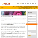 Screen shot of the Keyline Creative Services Ltd website.