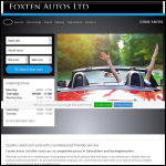 Screen shot of the Foxten Autos Ltd website.