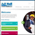 Screen shot of the J & E Hall Ltd website.
