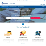 Screen shot of the Autocheck Ltd website.