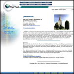 Screen shot of the Webtech Training & Development Ltd website.