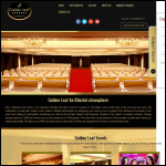 Screen shot of the Golden Leaf Flowers Ltd website.