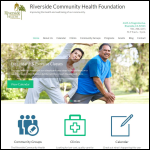 Screen shot of the Riverside Community Health Project website.