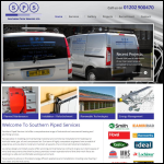 Screen shot of the Southern Pipe Services Ltd website.