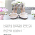 Screen shot of the Farelight Weddings website.