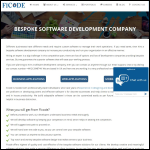Screen shot of the Ficode Technologies website.