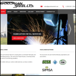 Screen shot of the Goodman Steel Services Ltd website.