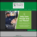 Screen shot of the Second Chance Furniture website.