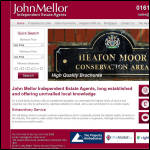 Screen shot of the John Leslie Mellor Estate Agents Ltd website.