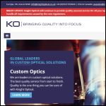 Screen shot of the Knight Optical UK Ltd website.