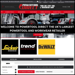 Screen shot of the Power Tools Direct Ltd website.