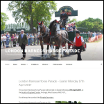 Screen shot of the The London Harness Horse Parade Society website.