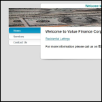 Screen shot of the Value Finance Corporation Ltd website.