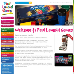 Screen shot of the Paul Lamond Games Ltd website.