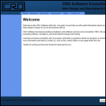 Screen shot of the C R O Software Consultancy Ltd website.