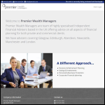 Screen shot of the Pwm Investments Ltd website.