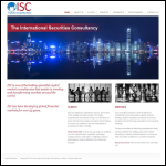 Screen shot of the The International Securities Consultancy Ltd website.