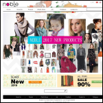 Screen shot of the Nobel Fashions Ltd website.